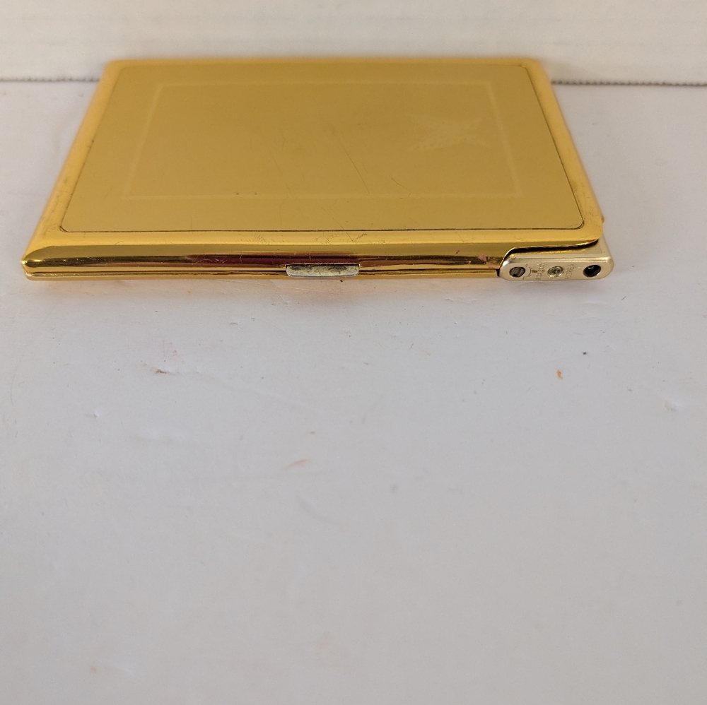 Vintage Cigarette Case Butterfly Design With Working Lighter Inside 1950s - Picture 4 of 7